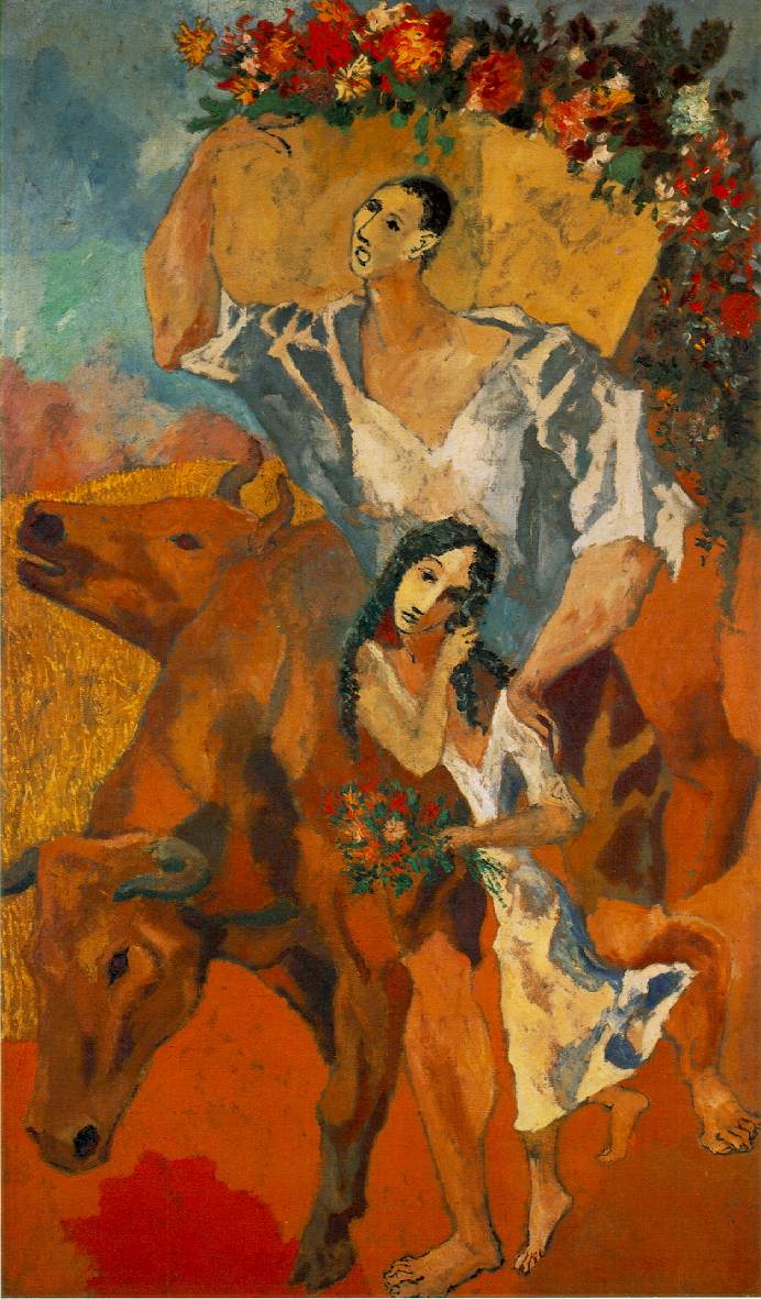 Picasso Composition Peasants 1906